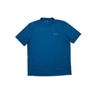 Rapha Blue Performance Athletic Cycling Running Tee Shirt Large